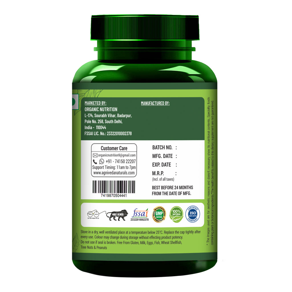 Agniveda Naturals Garcinia Cambogia Weight Loss Caps For Women And Men - With Cumin Seeds| Boosts Metabolism & Energy Levels(Pack of 60 caps)