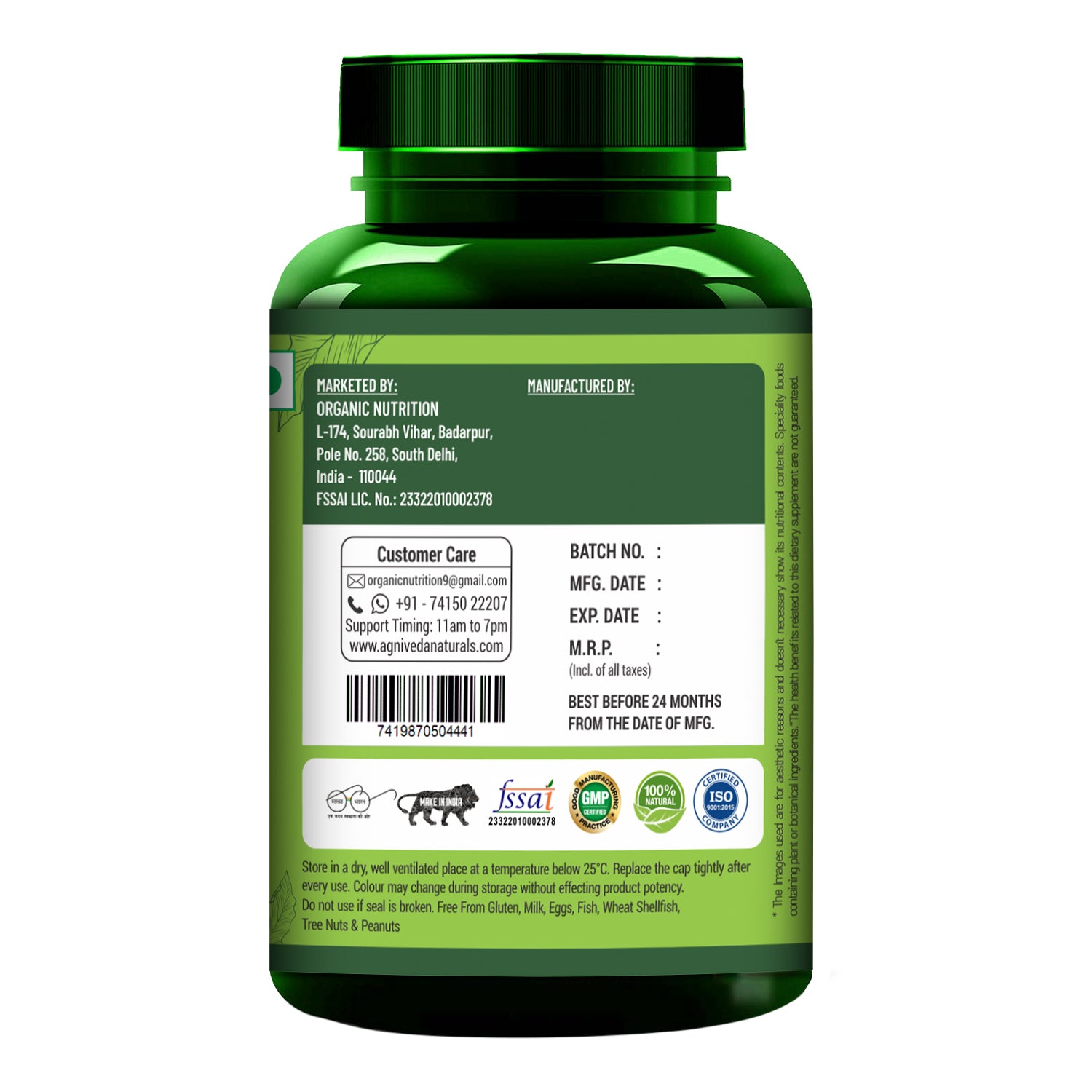 Agniveda Naturals Garcinia Cambogia Weight Loss Caps For Women And Men - With Cumin Seeds| Boosts Metabolism & Energy Levels(Pack of 60 caps)