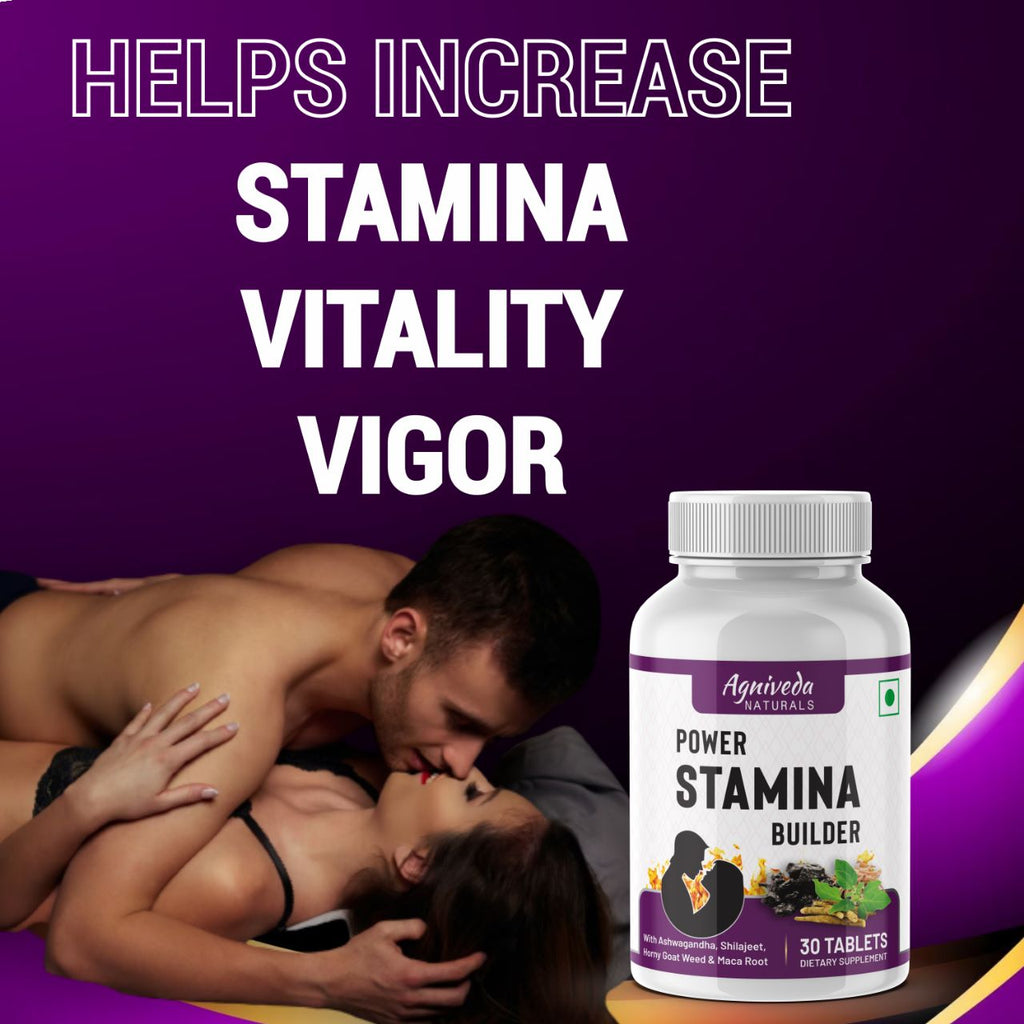 Agniveda Naturals Power Stamina Builder for Strength, Endurance & Stamina - 30 Tablets